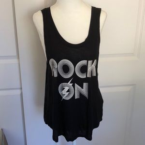 Popular Basics Rock On Graphic Tank